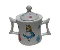 Açucareiro Tema Alice no Pais das Maravilhas