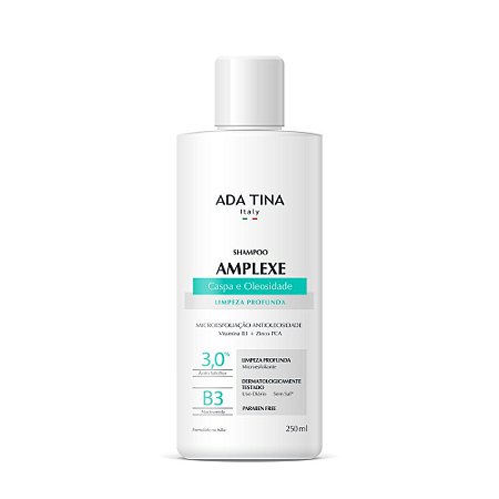 Ada Tina Shampoo Amplexe Caspa e Oleosidade Limpeza Profunda 250ml
