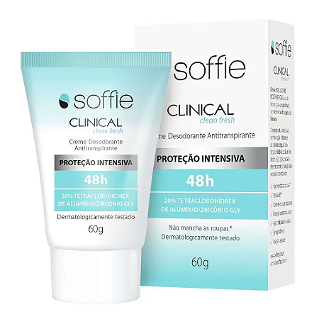 Soffie Clinical Desodorante Clean Fresh 48h 60g