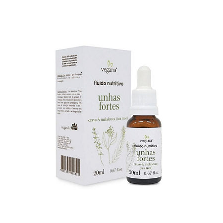 Vegana Fluído Nutritivo Unhas Fortes 20ml