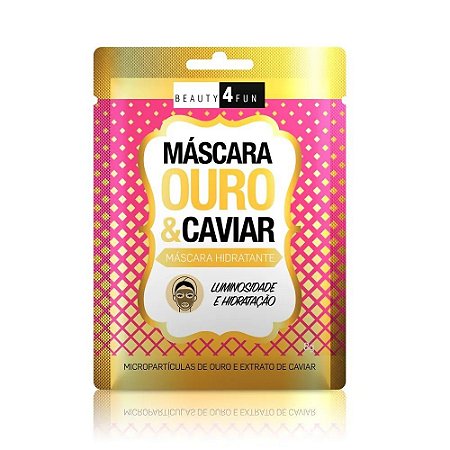 Beauty 4 Fun Máscara Hidratante Ouro e Caviar 8g