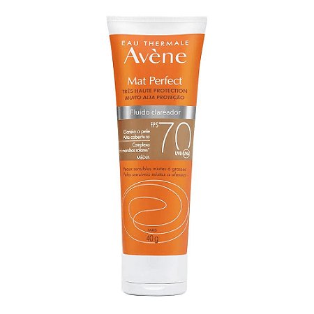 Eau Thermale Avène Mat Perfect Médio Fluído Clareador FPS 70 40g