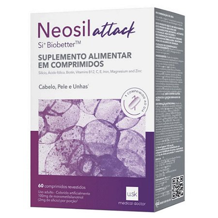 Under Skin Neosil Attack Com 60 Comprimidos