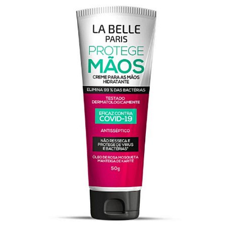 La Belle Paris Creme Hidratante Para as Mãos Antisséptico 50g