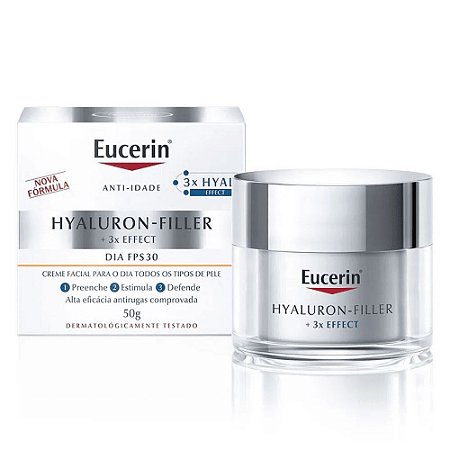 Eucerin Hyaluron Filler 3x Effect Creme Facial Anti-idade Dia FPS30 50ml