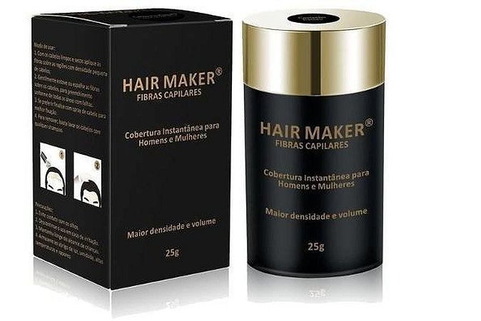 Hair Maker Fibras Capilares Castanho Escuro 25g
