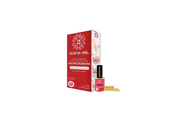 Derma Nail Antimicrobiano 10ml + 30 Lixas Descartáveis