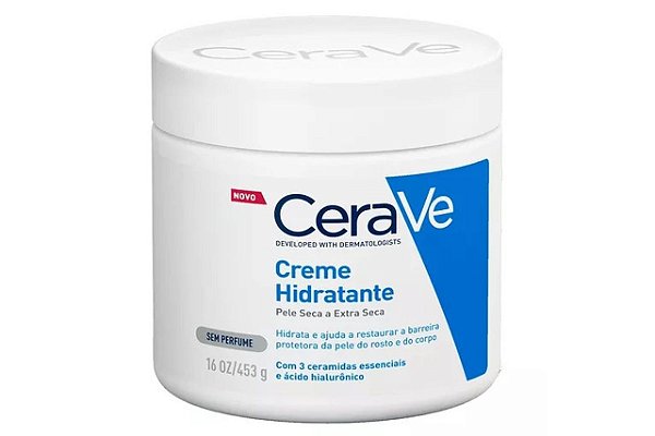 Cerave Creme Hidratante Pele Seca e Extra Seca 454g