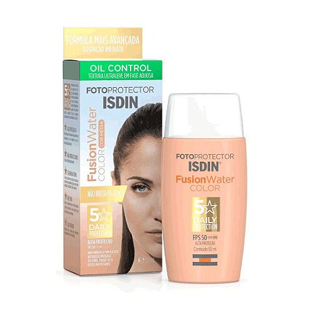Isdin Fusion Water 5 Stars Daily Protection Color Média FPS50 50ml