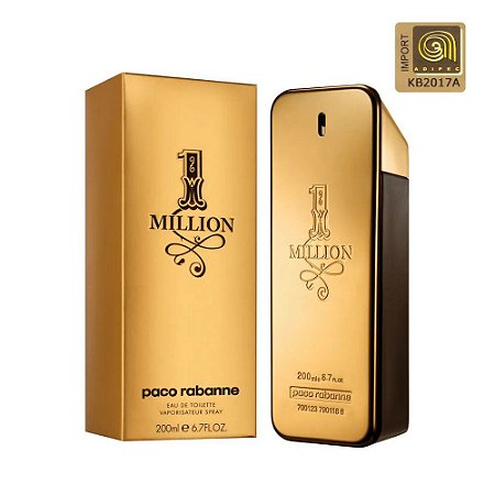 Paco Rabanne 1 Million Perfume Masculino Eau de Toilette 200ml