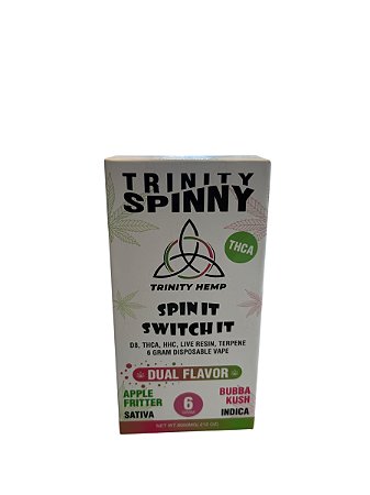 TRINITY SPINNY THC VAPE DUAL FLAVOR - SATIVA E INDICA