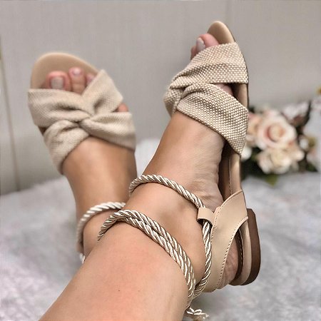 Sandalia palha amarração Clearance