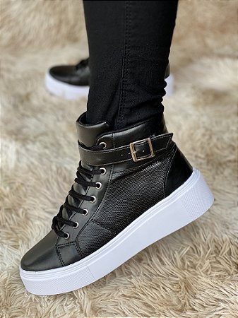 tenis botinha preto