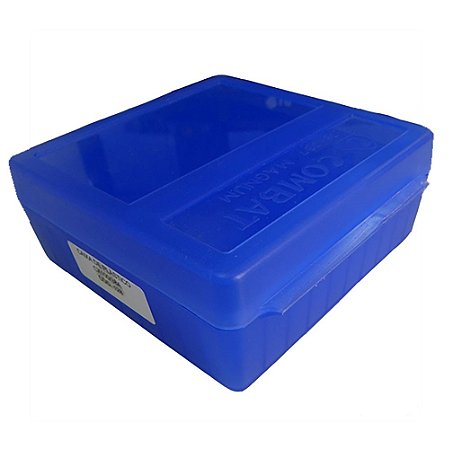 Caixa Box Estojo Porta Munição Calibre 38 SPL / 357 MAGNUM - Capac. 100 - COMBAT