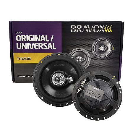 Par Alto-Falante Triaxial 6 Pol TR6U 120W RMS Bravox