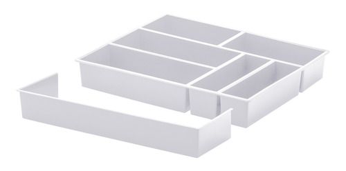 Organizador Talheres C/ Extensor Branco 40x33x6,5 Paramount