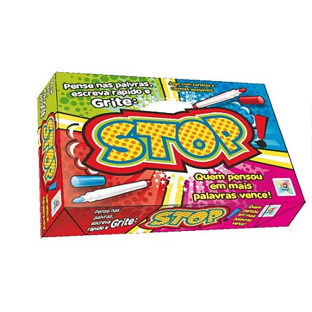 Jogo STOP C/ Cartelas e Roleta 2084 Big Boy