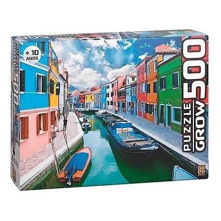 Quebra Cabeça Puzzle 500 Peças Canal de Burano 03457 Grow