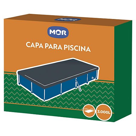 Capa de Proteção para Piscina Retangular 3.000 Litros 1405 Mor