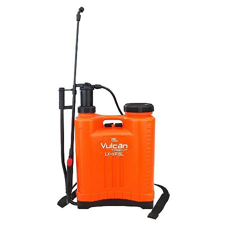 Pulverizador Manual 15 Litros Laranja Vp15 L Vulcan