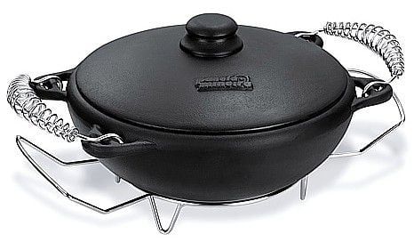 Panela Caçarola Moqueca 3,5 Litros 27 Cm Com Tampa de Ferro