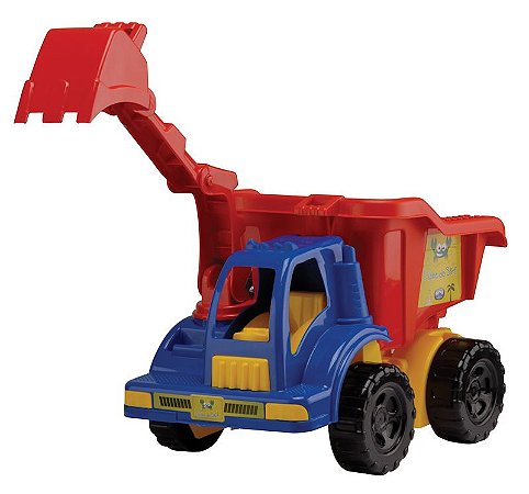 Caminhão de brinquedo infantil com caçamba