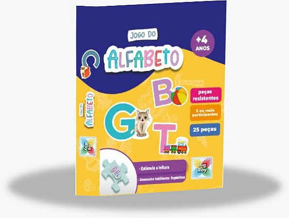 Jogo do Alfabeto Quebra Cabeça Educativo 25 peças 2205 Big Boy