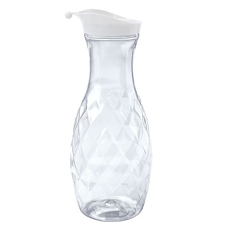 Garrafa De Suco Cristal 1,2 Litros Com Tampa 25x9 Cm