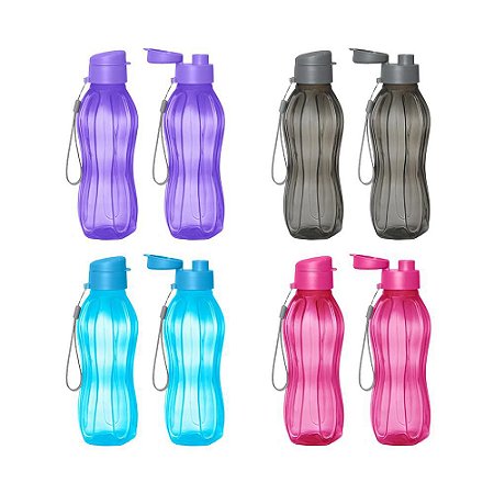 Garrafa Squeeze Fitness Colors Sortidas 900ml 26Cm Com Bico