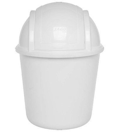 Lixeira Basculante Branca 22x32 5,5 litros prática moderna