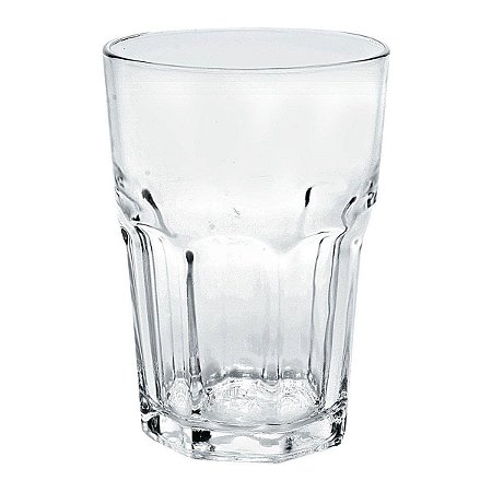 Copo Facetado Água Suco 400ml 12 Cm 100% Vidro