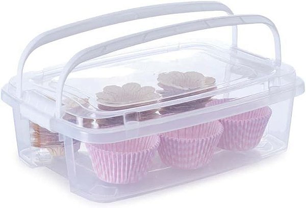 Organizador Multiuso Transp. 5 Litros Tampa Travas e Alças