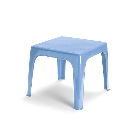 Mesinha Mesa Kids Infantil Azul 46x38Cm Plástica Resistente
