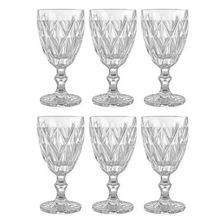 Conjunto de Taças para Vinho Vitral Verre 6 Peças 240ml 15CM