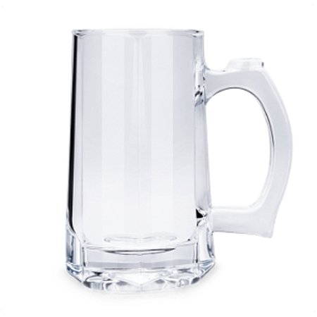 Caneca 380 Ml de Vidro Temperado Com Alça para Chopp Beer