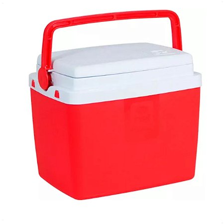 Caixa Térmica 6 Litros Cooler Vermelha Alimentos Bebidas