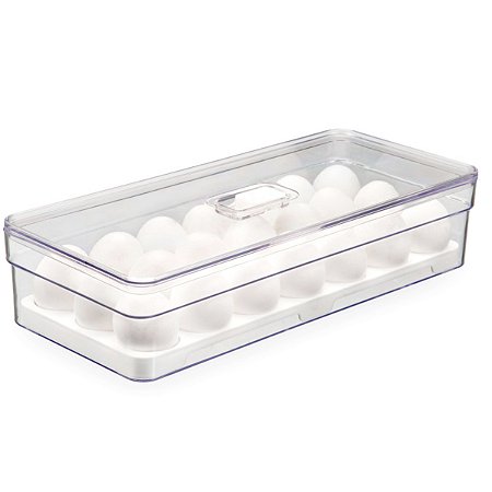 Organizador de Alimentos Porta 21 Ovos 3,6 Lts 34Cm C/ Tampa