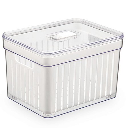 Organizador de Alimentos e Frutas 3,8 Lts 18,5 Cm Com Cesta