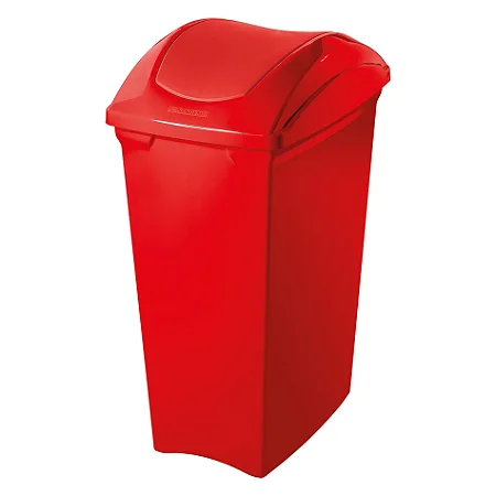 Lixeira Cesto Plástico  Seletiva Vermelha 40 L  Basculante