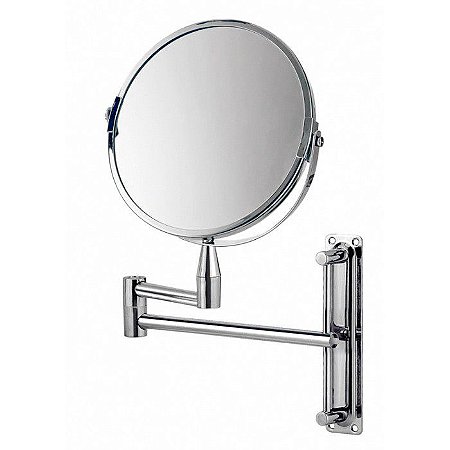 Espelho Aumento Articulado 16 cm Dupla Face 360º MOR