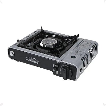 Fogareiro A Gás Atacama Acendimento Automático Cinza