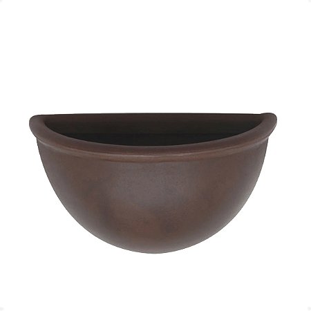 Vaso de parede Jardim Vertical Liso 34x20 cm Rusty vasart