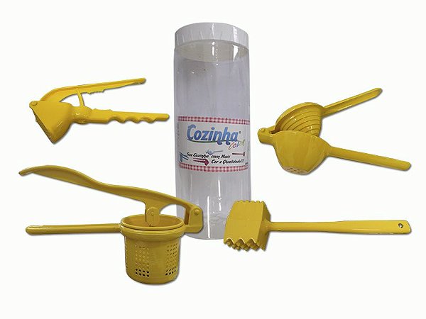 Kit Utensílios Cozinha Colors Amarelo