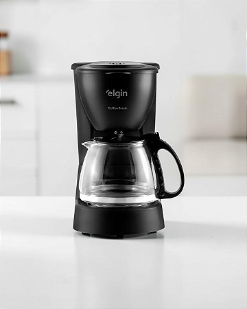 Cafeteira Elétrica Coffee Break 15 Xícaras 600 ml Preta com Jarra de Vidro e Filtro Lavável 127V