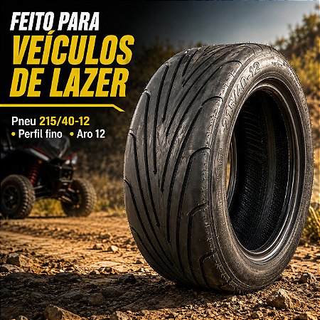 Pneu 215/40-12 Scooter Off Road Perfil Fino 4 Lonas Onetools