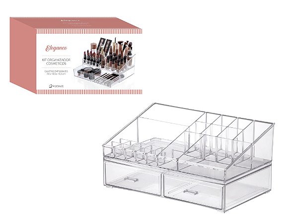 Kit Organizador Cosméticos 32x18,5x15,5cm 1094 Paramount