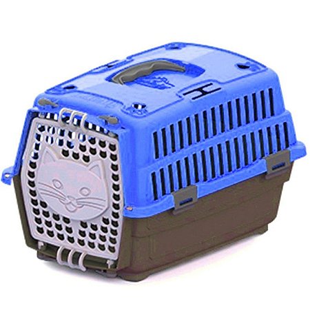 Caixa Transporte Gato Travel N1 Azul 14834 My Pet