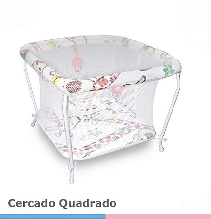 Cercado Para Bebê Quadrado Galzerano - Girafas