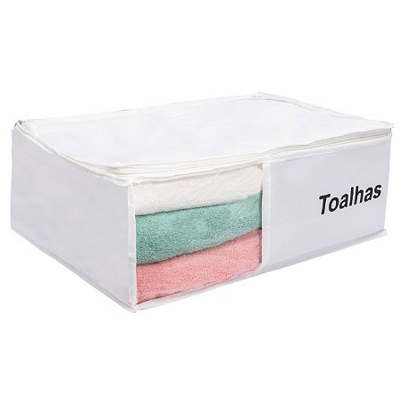 Organizador de Toalhas em Nylon Branco 905 VB Home