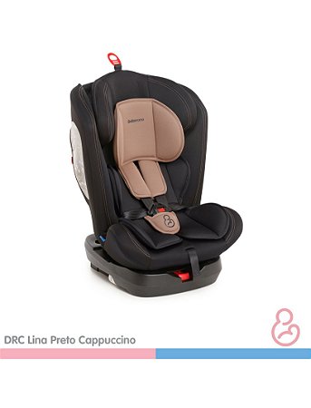 Cadeirinha De Carro p/ Bebê Drc Lina Preto Cappuccino PTC Galzerano